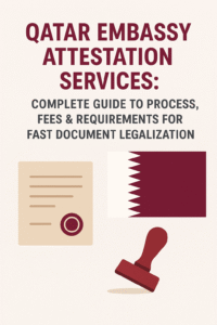 Read more about the article Qatar Embassy Attestation Services: Complete Guide to Process, Fees & Requirements for Fast Document Legalization
